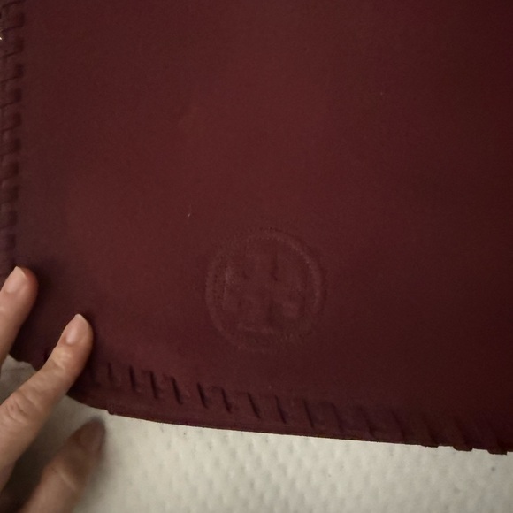 Tory Burch Burgundy Crossbody Bag with Chain Strap - Picture 7 of 7